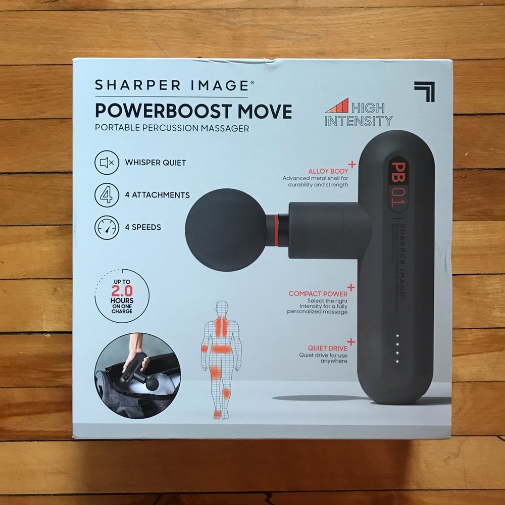 NIB Sharper Image Powerboost Deep Tissue Massager